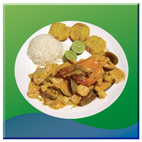  CORVINA EN SALSA DE MARISCOS / CORVINA IN SEAFOOD SAUCE 