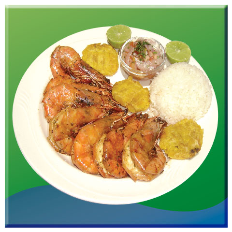 LANGOSTINOS A LA PLANCHA/ GRILLED PRAWNS 